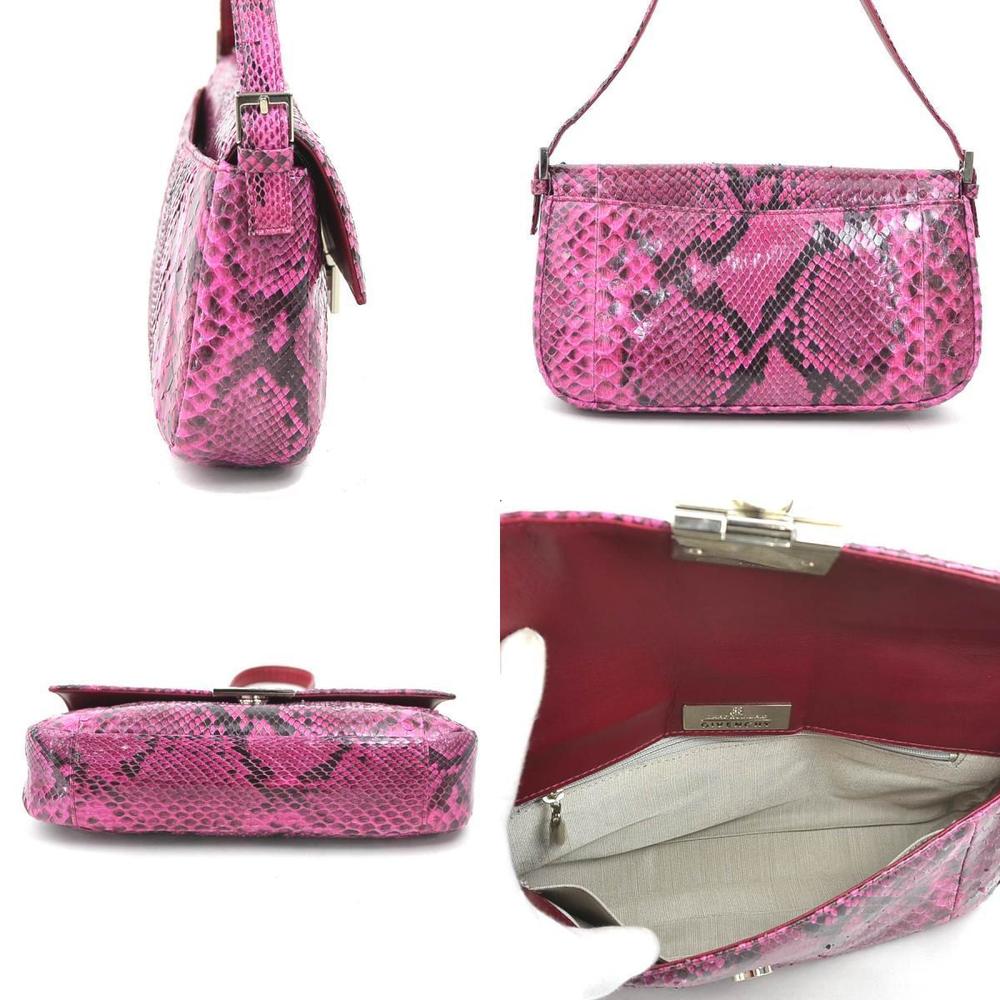 Givenchy Magenta Red Python Shoulder Bag - image 2